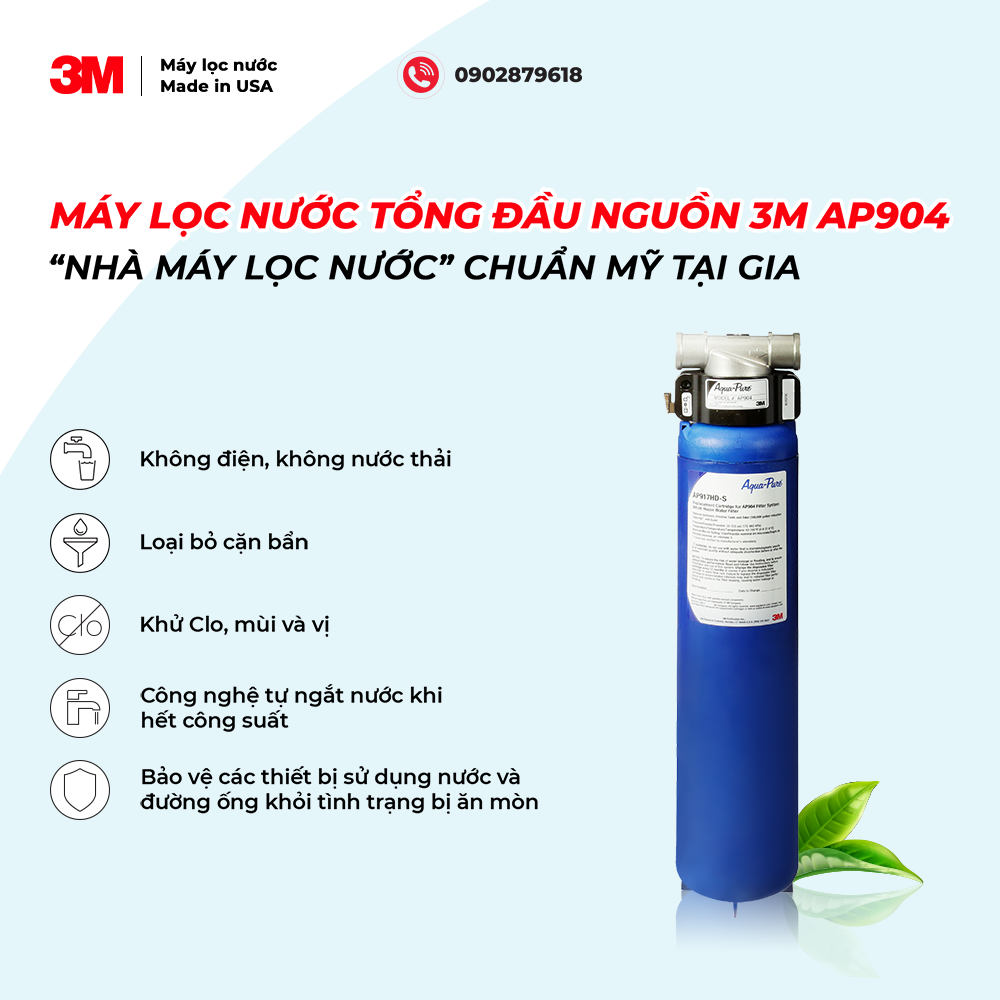 MÁY LỌC NƯỚC 3M AP904