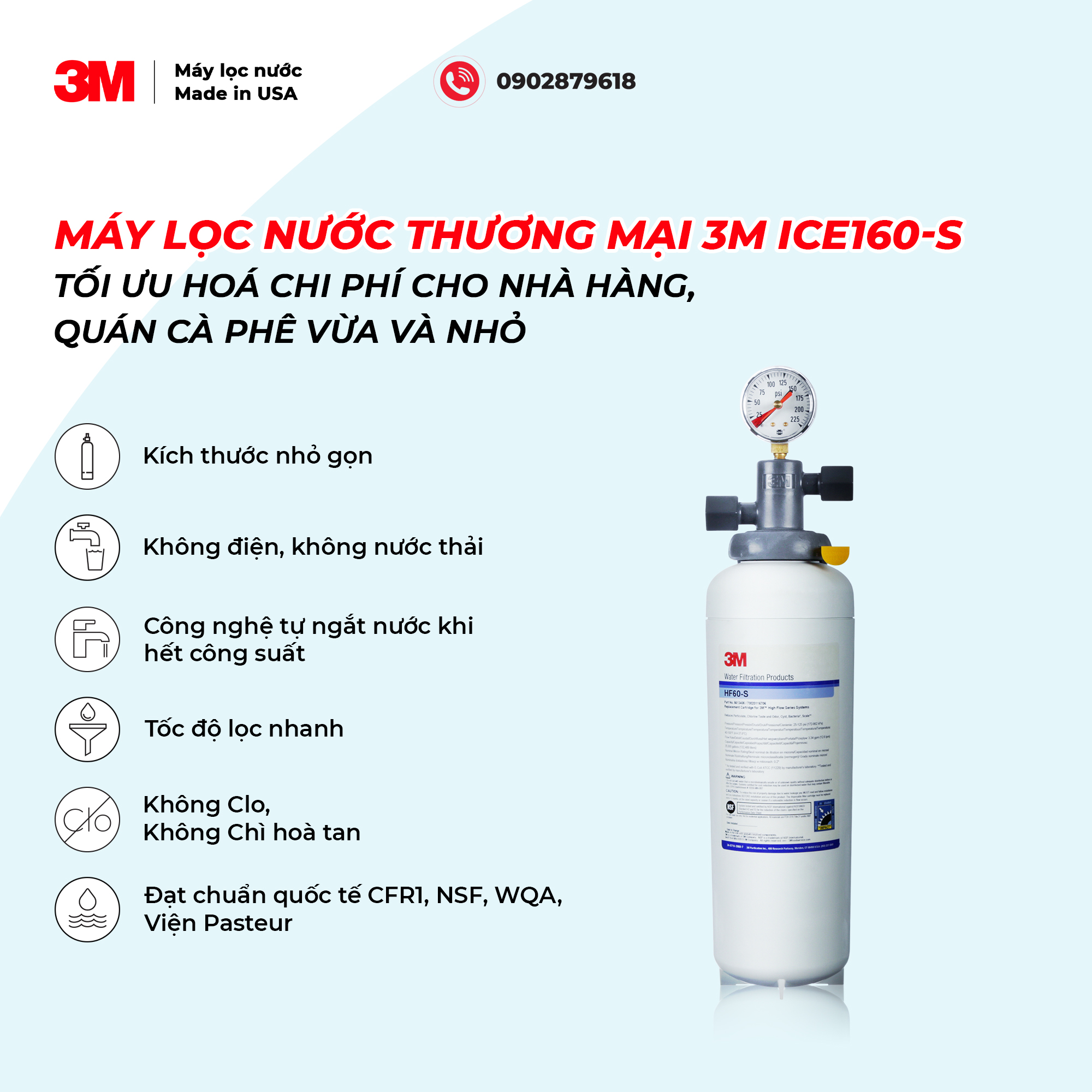 Máy lọc nước 3M ICE160-S