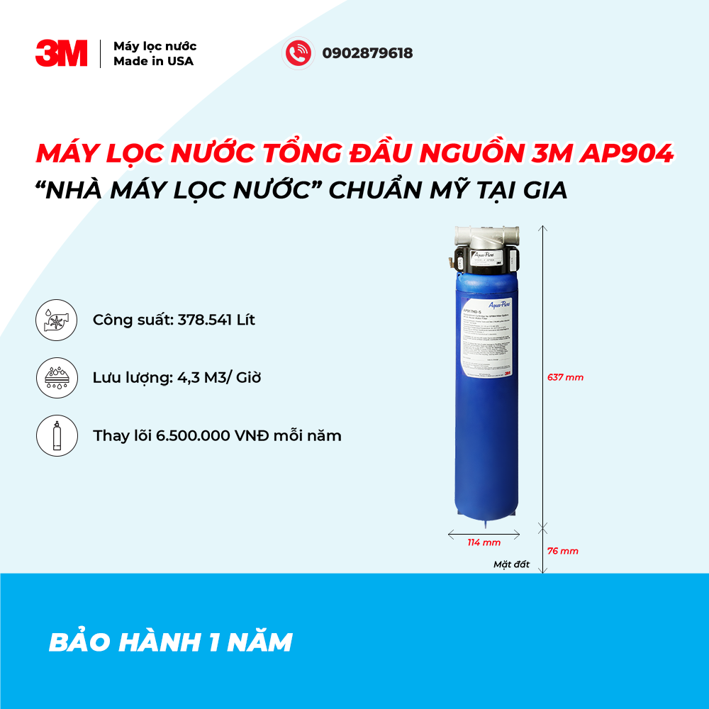 MÁY LỌC NƯỚC 3M AP904