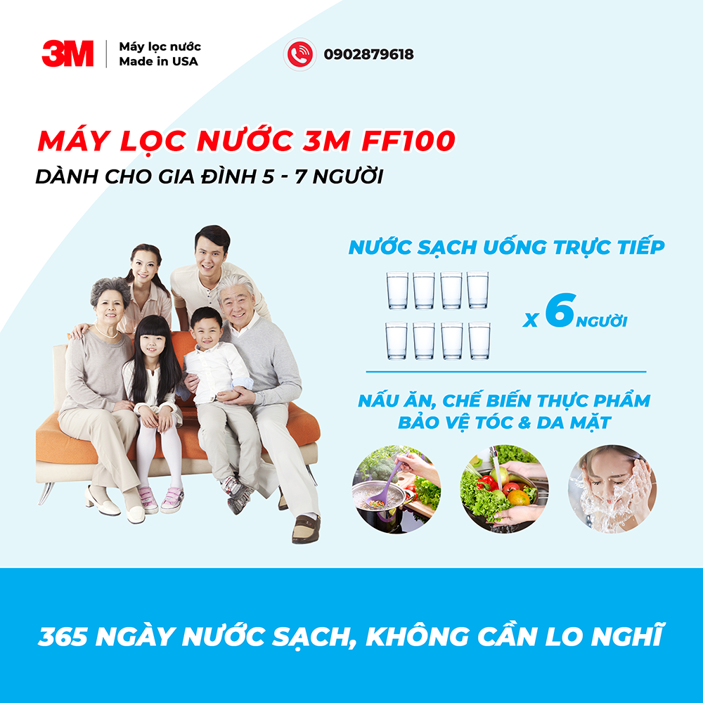 MÁY LỌC NƯỚC 3M FF100