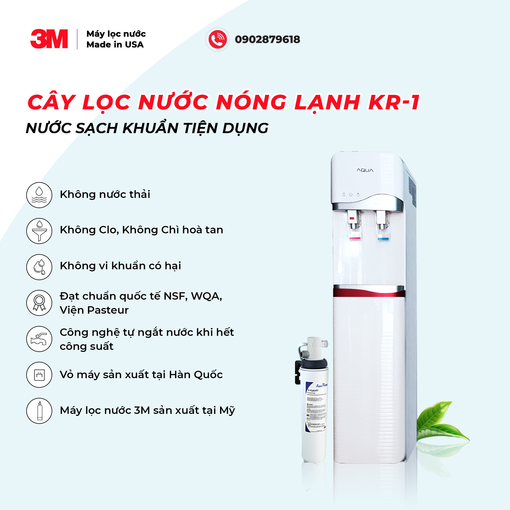 CÂY LỌC NƯỚC NÓNG LẠNH KR-1